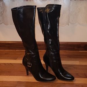 Kohl's 4" heal black dress boot